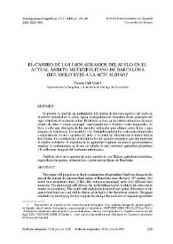 El cambio de los usos agrarios del suelo en el actual ámbito metropolitano de Barcelona (del siglo XVIII a la actualidad) / Valerià Paül Carril | Biblioteca Virtual Miguel de Cervantes