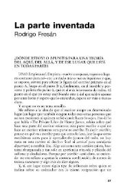 La parte inventada / Rodrigo Fresán | Biblioteca Virtual Miguel de Cervantes