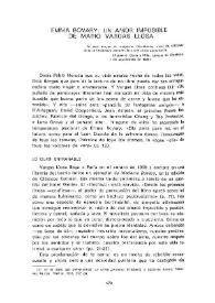 Emma Bovary : un amor imposible de M. Vargas Llosa / José María Bermejo | Biblioteca Virtual Miguel de Cervantes