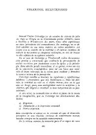 Coleridge, bicentenario / Fernando Toda y Jaime Siles | Biblioteca Virtual Miguel de Cervantes