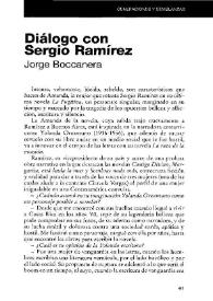 Diálogo con Sergio Ramírez / Jorge Boccanera | Biblioteca Virtual Miguel de Cervantes