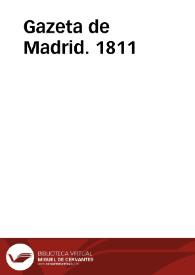 Gazeta de Madrid. 1811 | Biblioteca Virtual Miguel de Cervantes