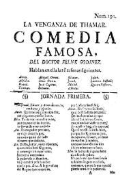 La venganza de Thamar / del doctor Fhelipe Godinez | Biblioteca Virtual Miguel de Cervantes
