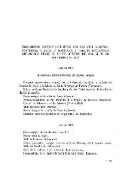 Monumentos histórico-artísticos con carácter nacional, provincial o local y conjuntos y parajes pintorescos declarados desde el 1º de octubre de 1974 al 30 de septiembre de 1975 | Biblioteca Virtual Miguel de Cervantes