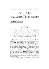 Declaración de mérito relevante para la carrera del profesor don Ciriaco Pérez Bustamante para su libro "Correspondencia del P. Rávago" / Eduardo Ibarra y Rodríguez | Biblioteca Virtual Miguel de Cervantes