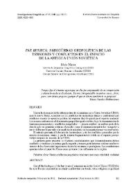 "Pax Russica": ambigüedad geopolítica de las tensiones y conflictos en el espacio de la antigua Unión Soviética / Silvia Marcu | Biblioteca Virtual Miguel de Cervantes