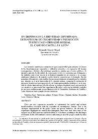 En defensa de la identidad difuminada: estrategias de creatividad y promoción turística en ciudades medias / Fernando Manero Miguel | Biblioteca Virtual Miguel de Cervantes