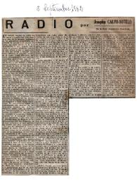 Radio / por Joaquín Calvo-Sotelo | Biblioteca Virtual Miguel de Cervantes