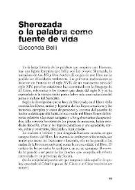 Sherezada o la palabra como fuente de vida / Gioconda Belli | Biblioteca Virtual Miguel de Cervantes