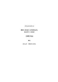 Don Julio Cavestany, Marqués de Moret (1883-1965) / por Juan Adsuara | Biblioteca Virtual Miguel de Cervantes