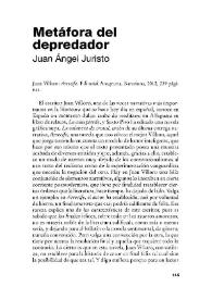 Metáfora del depredador / Juan Ángel Juristo | Biblioteca Virtual Miguel de Cervantes