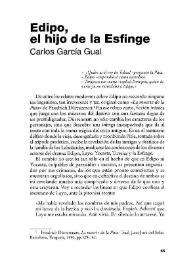 Edipo, el hijo de la Esfinge / Carlos García Gual | Biblioteca Virtual Miguel de Cervantes