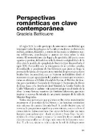 Perspectivas románticas en clave contemporánea / Graciela Batticuore | Biblioteca Virtual Miguel de Cervantes