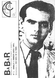 Babar : revista de literatura infantil y juvenil. Núm. 3, septiembre 1989 | Biblioteca Virtual Miguel de Cervantes