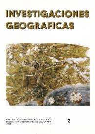 Investigaciones Geográficas. Núm. 2, 1984 | Biblioteca Virtual Miguel de Cervantes