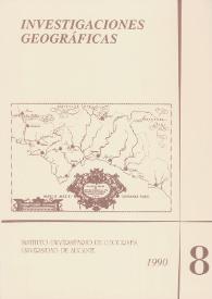 Investigaciones Geográficas. Núm. 8, 1990 | Biblioteca Virtual Miguel de Cervantes