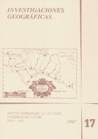 Investigaciones Geográficas. Núm. 17, 1997 | Biblioteca Virtual Miguel de Cervantes