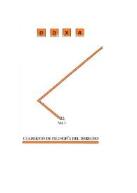 Doxa. Cuadernos de Filosofía del Derecho. Núm. 21, 1998 | Biblioteca Virtual Miguel de Cervantes