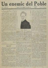 Un enemic del Poble : fulla de subversió espiritual. Núm. 2, abril de 1917 | Biblioteca Virtual Miguel de Cervantes