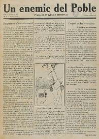 Un enemic del Poble : fulla de subversió espiritual. Núm. 4,  juliol de 1917 | Biblioteca Virtual Miguel de Cervantes
