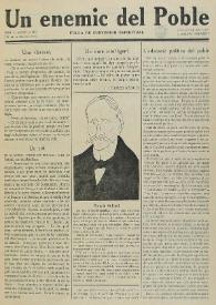 Un enemic del Poble : fulla de subversió espiritual. Núm. 5, agost de 1917 | Biblioteca Virtual Miguel de Cervantes