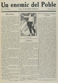 Un enemic del Poble : fulla de subversió espiritual. Núm. 6, setembre de 1917 | Biblioteca Virtual Miguel de Cervantes