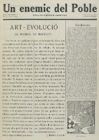 Un enemic del Poble : fulla de subversió espiritual. Núm. 8, novembre de 1917 | Biblioteca Virtual Miguel de Cervantes