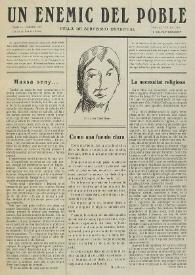 Un enemic del Poble : fulla de subversió espiritual. Núm. 11, febrer de 1918 | Biblioteca Virtual Miguel de Cervantes