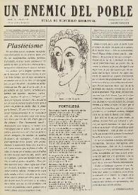 Un enemic del Poble : fulla de subversió espiritual. Núm. 13,  maig de 1918 | Biblioteca Virtual Miguel de Cervantes