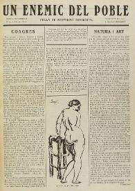 Un enemic del Poble : fulla de subversió espiritual. Núm. 14, octubre de 1918 | Biblioteca Virtual Miguel de Cervantes