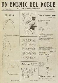 Un enemic del Poble : fulla de subversió espiritual. Núm. 16, març de 1919 | Biblioteca Virtual Miguel de Cervantes
