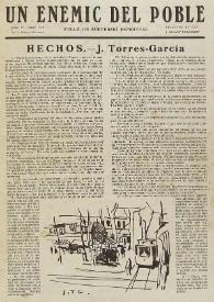 Un enemic del Poble : fulla de subversió espiritual. Núm. 17, març de 1919 | Biblioteca Virtual Miguel de Cervantes