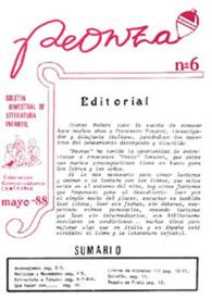 Peonza : Revista de Literatura Infantil y Juvenil. Núm. 6, mayo 1988 | Biblioteca Virtual Miguel de Cervantes