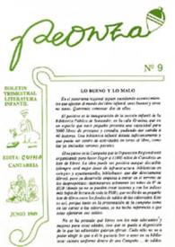 Peonza : Revista de Literatura Infantil y Juvenil. Núm. 9, junio 1989 | Biblioteca Virtual Miguel de Cervantes