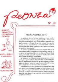 Peonza : Revista de Literatura Infantil y Juvenil. Núm. 10, octubre 1989 | Biblioteca Virtual Miguel de Cervantes