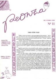 Peonza : Revista de Literatura Infantil y Juvenil. Núm. 11, diciembre 1989 | Biblioteca Virtual Miguel de Cervantes