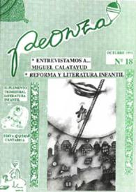 Peonza : Revista de Literatura Infantil y Juvenil. Núm. 18, octubre 1991 | Biblioteca Virtual Miguel de Cervantes