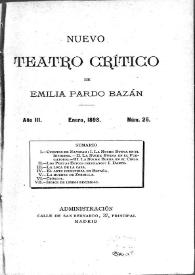 Nuevo Teatro Crítico. Año III, núm. 25, enero de 1893 | Biblioteca Virtual Miguel de Cervantes