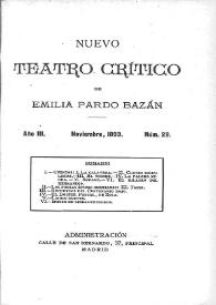 Nuevo Teatro Crítico. Año III, núm. 29, noviembre de 1893 | Biblioteca Virtual Miguel de Cervantes