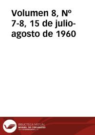 Ibérica por la libertad. Volumen 8, Nº 7-8, 15 de julio-agosto de 1960 | Biblioteca Virtual Miguel de Cervantes