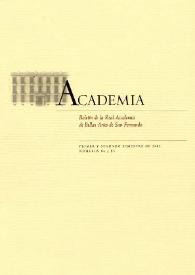 Academia : Anales y Boletín de la Real Academia de Bellas Artes de San Fernando. Núm. 94 - 95, primer y segundo semestre de 2002 | Biblioteca Virtual Miguel de Cervantes