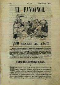 El fandango : periódico nacional : papelito ... satírico escrito por los redactores de La Risa inundado de caricaturas ... Núm. 2º, 15 de enero de 1845 | Biblioteca Virtual Miguel de Cervantes