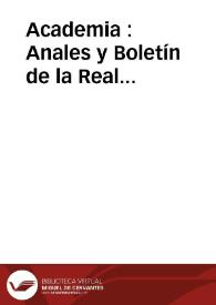 Academia : Anales y Boletín de la Real Academia de Bellas Artes de San Fernando. Núm. 74, primer semestre de 1992 | Biblioteca Virtual Miguel de Cervantes