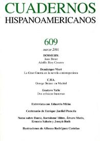 Cuadernos Hispanoamericanos. Núm. 609, marzo 2001 | Biblioteca Virtual Miguel de Cervantes
