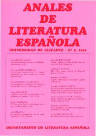 Anales de Literatura Española. Núm. 8, 1992