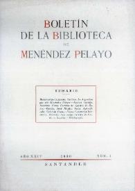 Boletín de la Biblioteca de Menéndez Pelayo. 1948 | Biblioteca Virtual Miguel de Cervantes