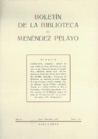 Boletín de la Biblioteca de Menéndez Pelayo. 1975 | Biblioteca Virtual Miguel de Cervantes