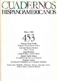 Cuadernos Hispanoamericanos. Núm. 453, marzo 1988 | Biblioteca Virtual Miguel de Cervantes