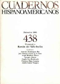 Cuadernos Hispanoamericanos. Núm. 438, diciembre 1986 | Biblioteca Virtual Miguel de Cervantes