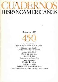 Cuadernos Hispanoamericanos. Núm. 450, diciembre 1987 | Biblioteca Virtual Miguel de Cervantes